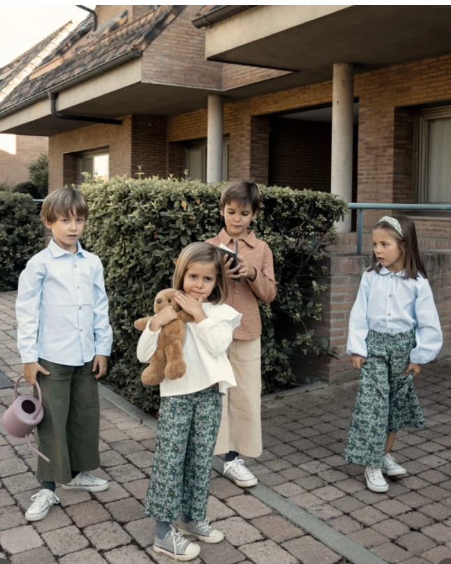 Blusa Lily oxford celeste