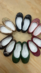 Manoletinas doradas Brillo TOPISE