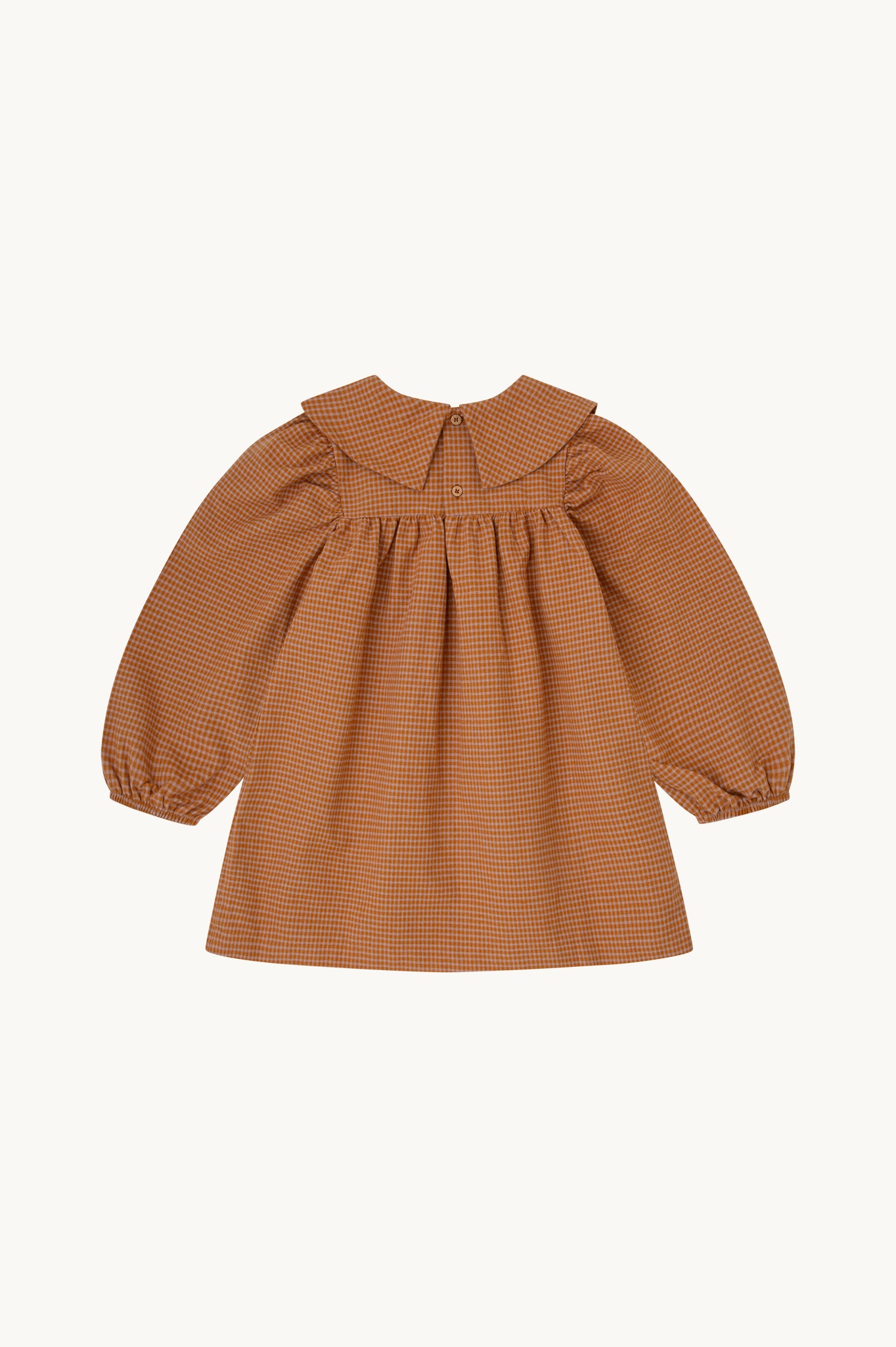 Vestido vichy caramelo