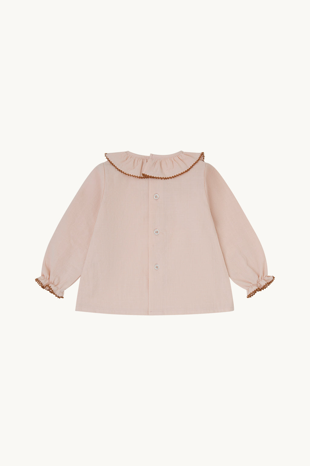 Blusa bebé rosa empolvado