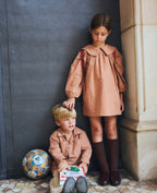 Vestido vichy caramelo