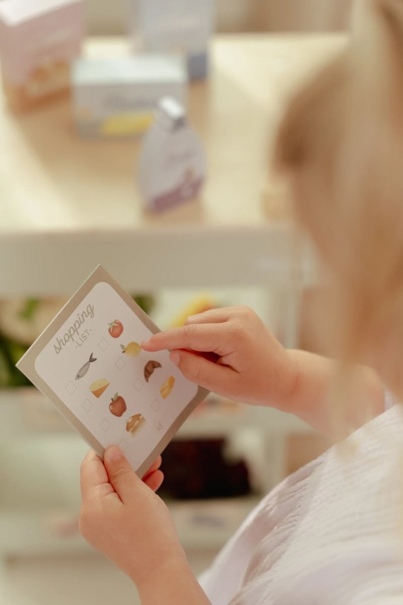 Wooden shopping cart – Green – Essentials